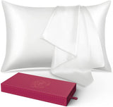 ZNTS Lacette Silk Pillowcase 2 Pack for Hair and Skin, 100% Mulberry Silk, Double-Sided Silk Pillow Cases 53652776
