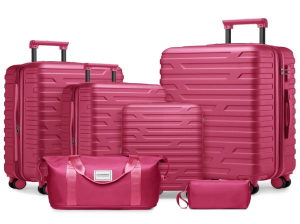 Luggage Sets 6 Pieces with Duffel Bags, Hardside Expandable