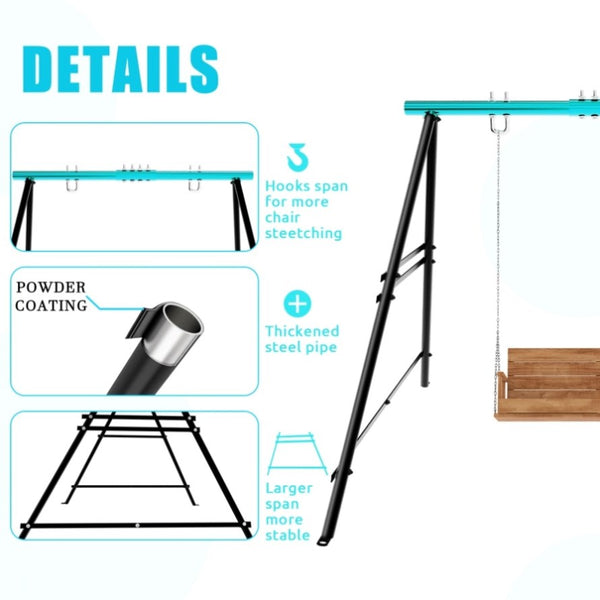 Curated visual reference: Gallery Detail: Swing Sets For Backyard Outdoor Porch Swing Frame Hammock Chair