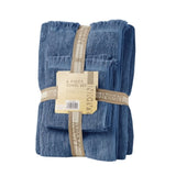 ZNTS Cotton Dobby Slub 6 Piece Towel Set B03596680