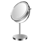 ZNTS 8-inch Makeup Mirror with Lights, Double Sided 1X/10X Magnifying Mirror, 3 Color Lighting Dimmable W1627133570