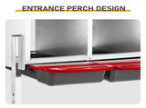 Chicken Nesting Box, 6 Compartment Nesting Box for Laying Eggs, Wall Mount Chicken Brooder Box with 97240448