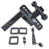 Trailer Hitch 2" Receiver 2" and 2-5 /16" Ball Fit for ATVS RVS Carbon Steel 74257488