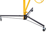 ZNTS Drywall Lift Panel 11' Lift Drywall Panel Hoist Jack Lifter, BLACK+YELLOW W465121420