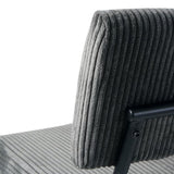 Modern Grey simple dining chair Fabric Upholstered Chairs home bedroom stool back dressing chair W210132726