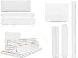 CRAZY ELF 28" x 84" Six Panel Real Primed Door Slab, DIY Panel Door, Modern Interior Barn Door, W936131955