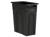 23 Gallon Heavy Duty Plastic Garbage Container, Black 06189705