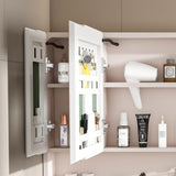 Aluminium Medicine Cabinet Mirror, 35 x 28 Inches Medicine Cabinet with 3 Colors LED Light and 13040711