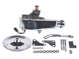 Power Steering Pump and 1 Groove Keyway Pulley with Bracket Kit Fit for Small Block Chevy 265 283 83176925