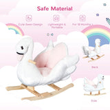 Rocking chair with music, white and pink 47583165