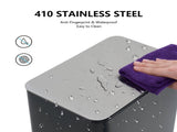 10L/2.6 Gallon Rectangular Step Trash Can Stainless Steel with Removable Inner 87283492