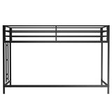 Adam sturdy junior twin loft bed black for kids, space saving, Loft Bed with easy climbing Ladder B083P168426