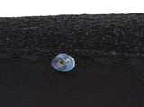 Fuji 49" Upholstered Oval Storage Bench, Ebony Black Boucle B2719P238463