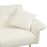 70.1 "futon sofa bed, convertible double sofa bed with folding armrests for living rooms and small W2290P147463