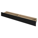 Queen Size Murphy Bed with USB Port and a Large Drawer, Espresso N708P205905P