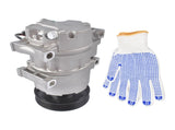 A/C Compressor with Clutch Fits for Hyundai Genesis 3.8 Sedan 4-Door 2009-2014 V6 3.8L 6-Groove 11979902