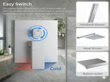 Male NPT Shower Faucet Set, Waterfall Shower System for Bathroom, High Pressure 10" Rain Shower Head 91822021