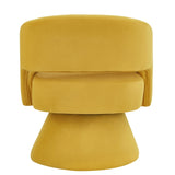 Modern Swivel Barrel Chair, Upholstered Velvet Round Accent Chairs,360 Degree Comfy Swivel Chair W2186P178772