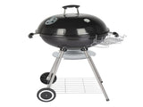 28-Inch Portable Charcoal Grill with Wheels and Storage Holder, Porcelain-Enameled Lid and Ash 40059147