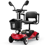 ZNTS Foldable Electric Mobility Scooter with Light and Basket – Compact 4-Wheel Travel Wheelchair for 94382812