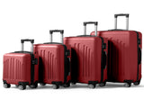 Curved Vertical Stripe 4-in-1 Trolley Case - Retro Red 82742901