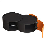 Nesting Coffee Table, Round Nesting Tables and End Tables for Small Space, Modern Side Tables with W757P186977