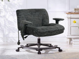 Chenille Criss Cross Office Chair with Air Lumbar Support, Flip-up Adjustable Arms, Built-in 06096537