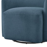 Ardena Blue Swivel Barrel Chair B050P322593