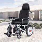 24V 12AH Folding Reclining Electric Wheelchair for Adults Mobility Aid Motorized 94723606
