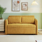Chenille fabric pull-out sofa bed,sleeper loveseat couch with adjustable W848132155