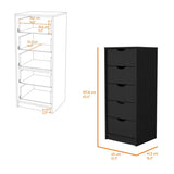 Dillon 5 Narrow Drawer Dresser, Tall Chest of Drawers B128P148700