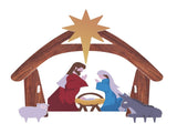 116*53*118cm PVC Nativity Garden Jesus Decoration Color 75898595
