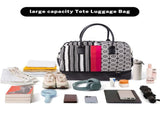 Canvas Weekender Bag, Overnight Travel Carry On Duffel with Shoe Pouch and Toiletry 85417384