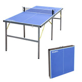 ZNTS 6ft Mid-Size Table Tennis Table Foldable & Portable Ping Pong Table Set for Indoor & Outdoor Games 46556883