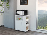 Kit Lower Microwave Cabinet, Single Door, Three Side Shelve -White B20091951
