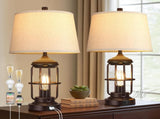 Table Lamp Set of 2 with USB Ports, Touch Control 3-Way Dimmable Bedside Lamp with 2 LED Night W3355P323240