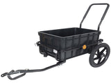 2-in-1 Bike Cargo Trailer, Bicycle Trailer with Removable Box and Waterproof Cover, Black, 39014724