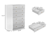 White matte finish particleboard with melamine veneer, 66*40*131cm, 52 drawer cabinet, matte gold 66443216