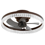 ZNTS Ceiling Fans with Lights, Minimalist Ring Led Chandelier Fan with Remote Control Modern Ceiling Lamp W1340121803