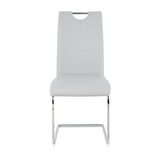 Modern Dining Chairs with Faux Leather Padded Seat Dining Living Room Chairs Upholstered Chair with W210127282