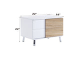 Verux White High Gloss Finish End Table B2726P244385
