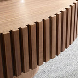 Modern Handcraft Drum Table Length 43.7 inch Ellipse Table for Living Room,Oval Small W2582P251185