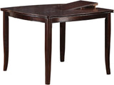 Counter Height Dining Table Top Birch Veneer MDF Rubber Wood Dining Room Furniture 1pc Table w B01157384
