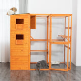 Large Cat Villa.pet - Orange W2181P168823