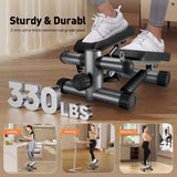 ZNTS Steppers for Exercise, Stair Stepper with Resistance Bands, Mini Stepper with 330LBS Loading 89983691