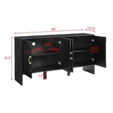 60" Mid Century Modern Sideboard Buffet Cabinet with Storage, TV Media Console, Storage Cabinet with W1801P290306