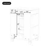 24" Bathroom Vanity with Sink, Bathroom Cabinet with Door Shelf, Side Open Storage, Solid Wood N759P293645K