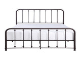 Classic Queen Platform Bed Dark Bronze Finish Metal Frame Bedroom Furniture 1pc B011P263747