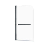 ZNTS Goodyo 31"X55" Bathtub Screen Framless Shower Door Tempered Glass Shower Panel W122343125