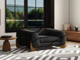 Alpine 44" Sherpa Arm Chair, Ebony Black Boucle B2719P238342